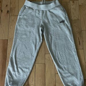 puma grey sweatpants size small
